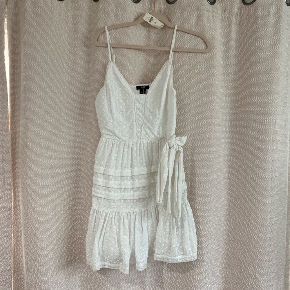 Paige white tie dress size xs